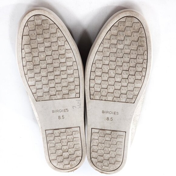 BIRDIES Swift Gold Metallic Leather Slip On Loafer Sneakers - Picture 9 of 9